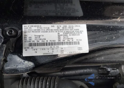 2018 Ford Focus Se from USA, damaged, VIN 1FADP3FE5JL318316